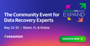 Read more about the article VeeamON 2023 – The Community Event for Data Recovery Experts